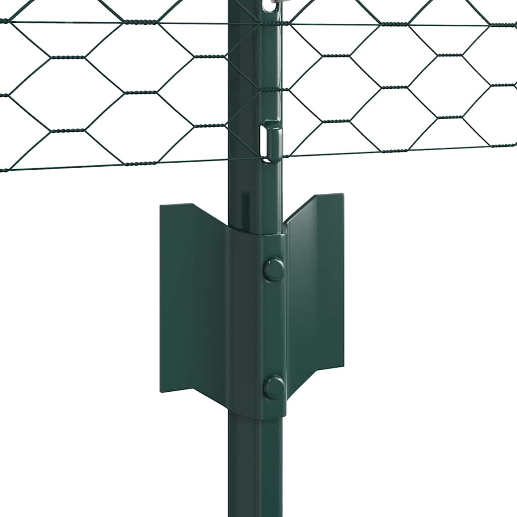 Heksagonalna ograda s stubom 50 x 0,6 m Čelik premazan PVC-om