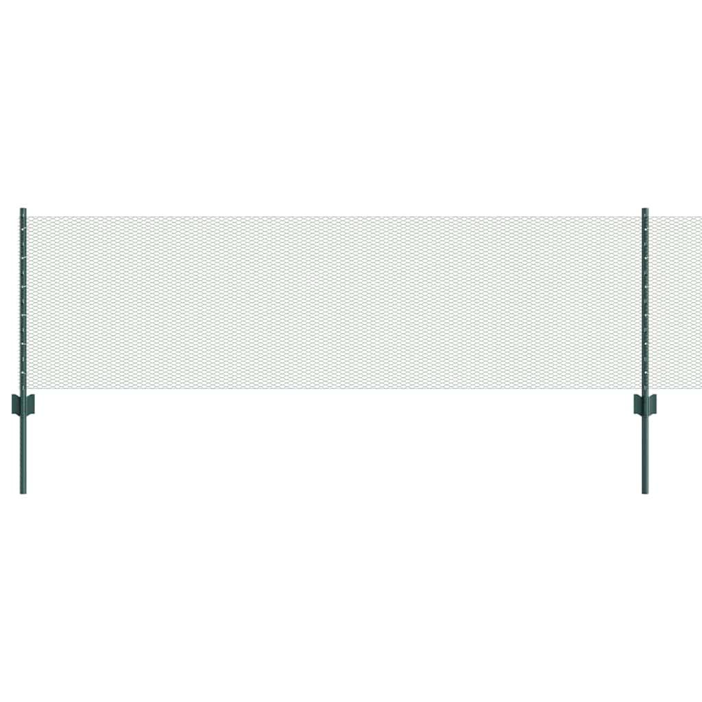 Heksagonalna ograda s stubom 50 x 0,6 m Čelik premazan PVC-om