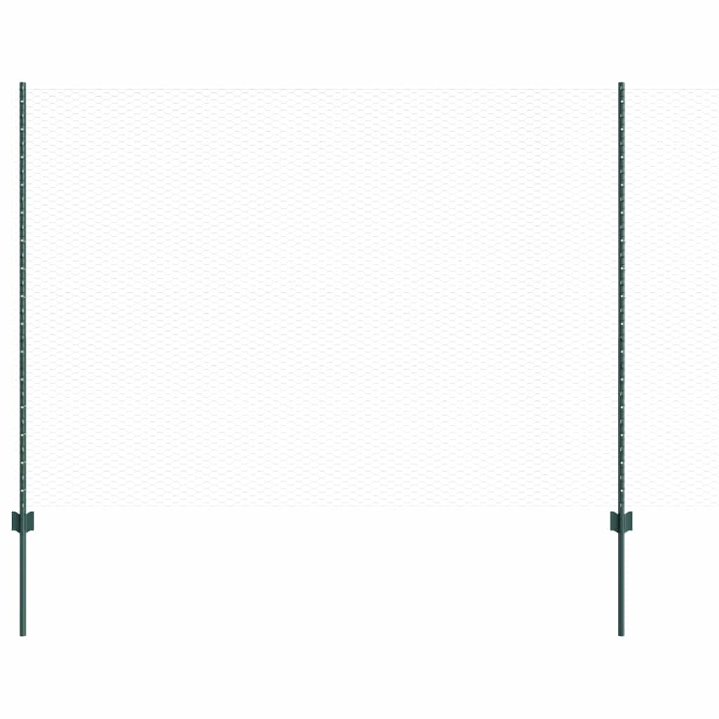 Heksagonalna ograda s stubom 100 x 1,6 m Čelik premazan PVC-om