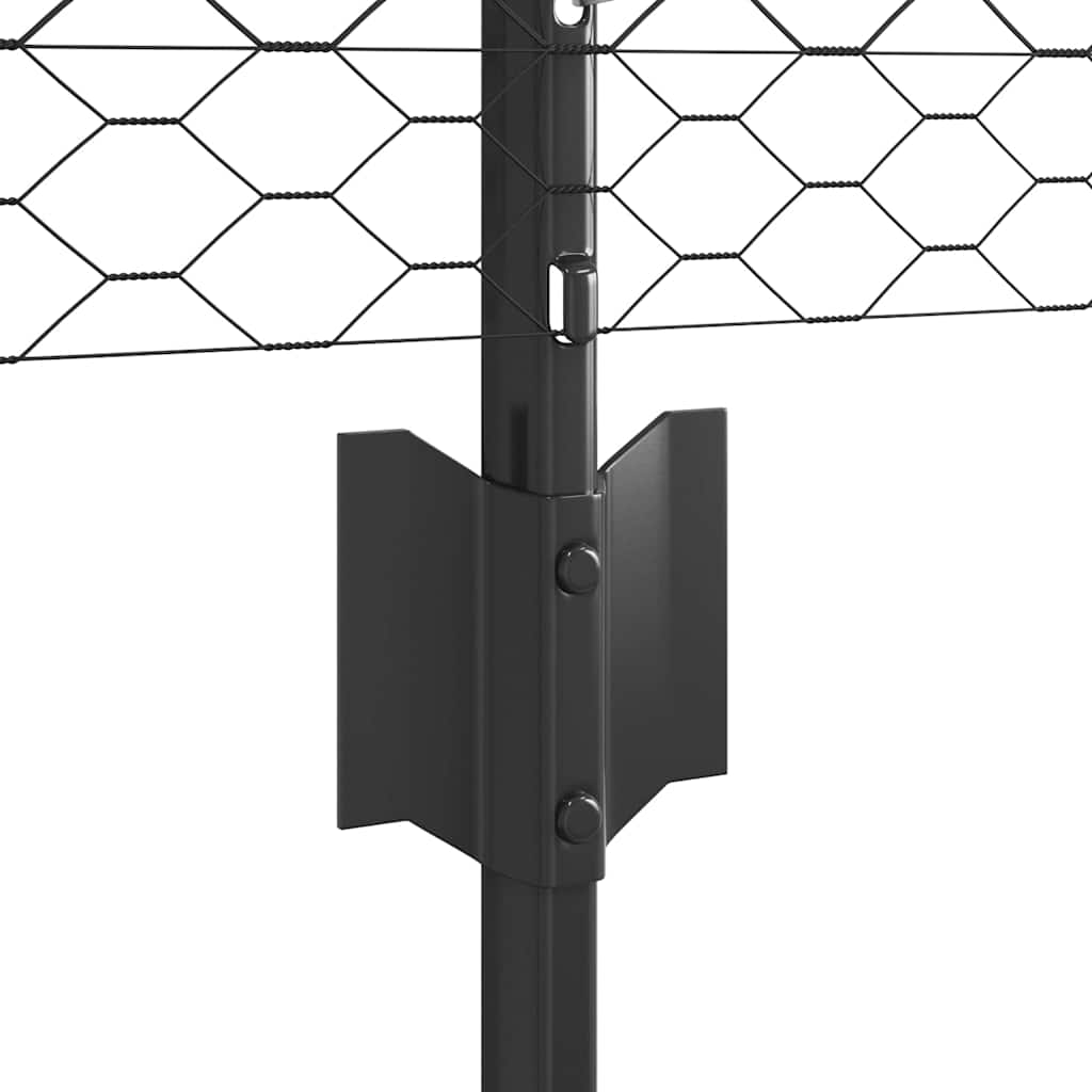 Zavarena žičana ograda 10 x 0,6 m (Š x V) Čelik premazan PVC-om