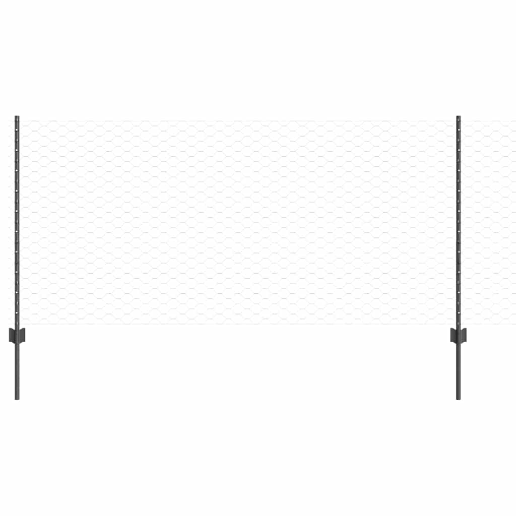 Heksagonalna ograda s stubom 10 x 1 m Čelik premazan PVC-om