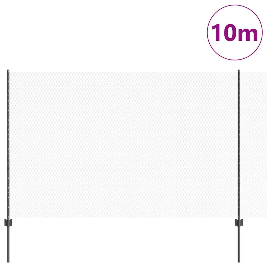 Zavarena žičana ograda 10 x 1,5 m (Š x V) Čelik premazan PVC-om