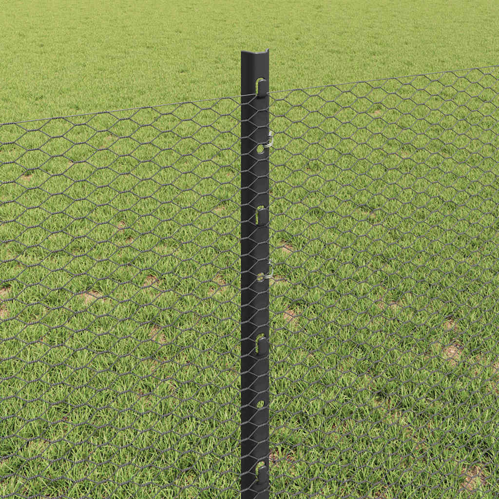 Zavarena žičana ograda 25 x 0,8 m (Š x V) Čelik premazan PVC-om