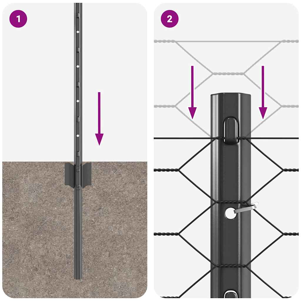 Zavarena žičana ograda 25 x 0,8 m (Š x V) Čelik premazan PVC-om