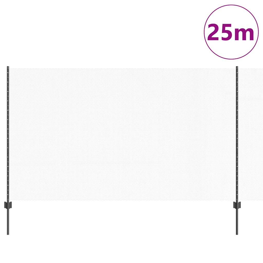 Heksagonalna ograda s stubom 25 x 1,4 m Čelik premazan PVC-om