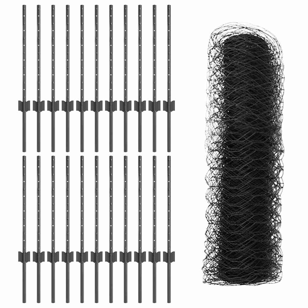 Zavarena žičana ograda 50 x 0,6 m (Š x V) Čelik premazan PVC-om