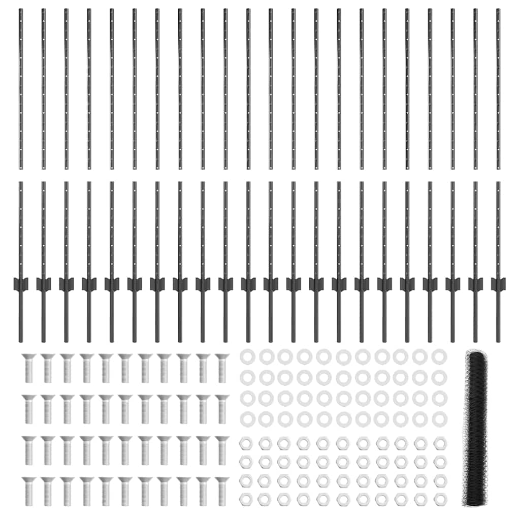 Zavarena žičana ograda 50 x 1,2 m (Š x V) Čelik premazan PVC-om