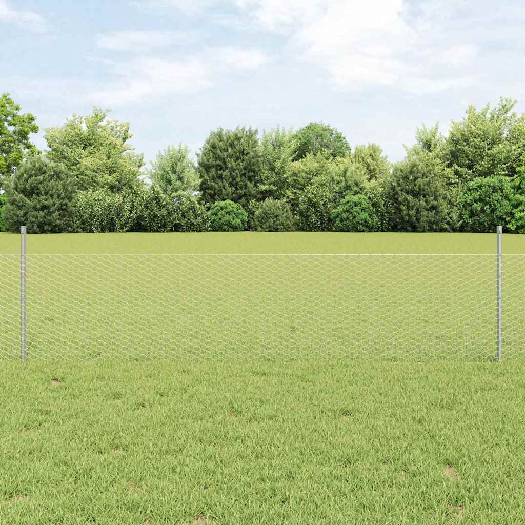Zavarena žičana ograda 25 x 0,5 m (Š x V) Vruće pocinčani čelik