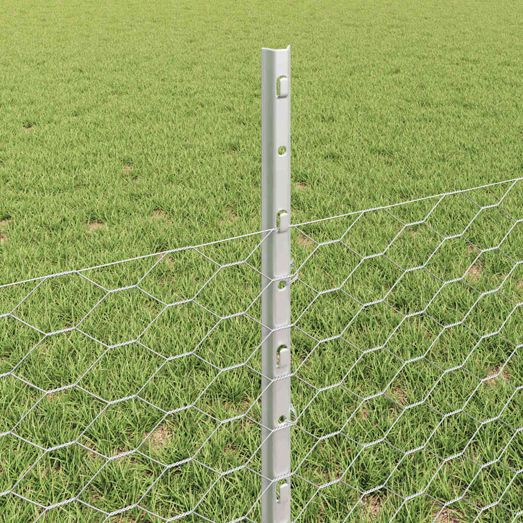 Heksagonalna ograda s stubom 100 x 0,5 m Pocinčani čelik Mreža