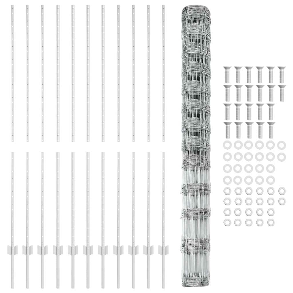 Divlja Ograde s Stupovima 25 x 1,5 m (Š x V)