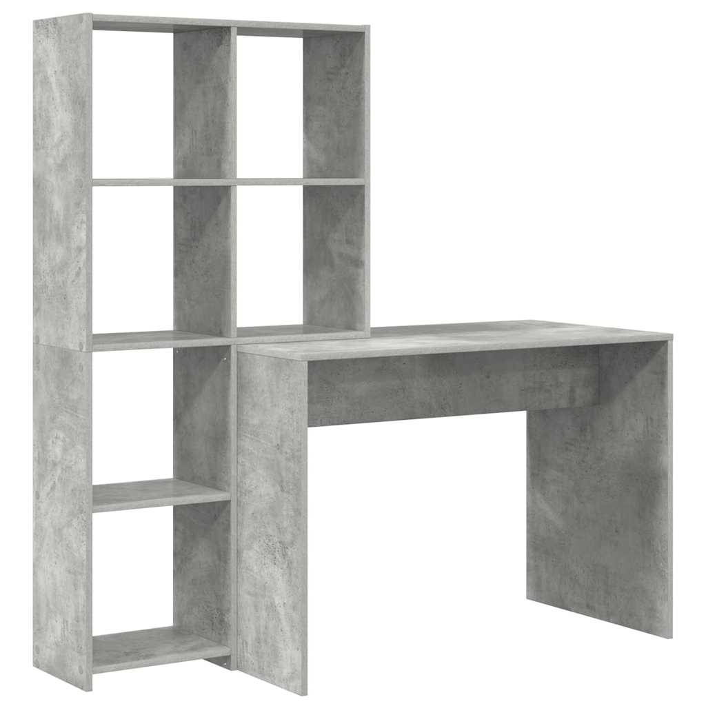 Stol Betonski sivi 138,5 x 55 x 143 cm Konstruirano drvo