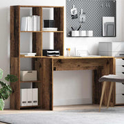 Stol s policom Staro drvo 138,5 x 55 x 143 cm Konstruirano drvo