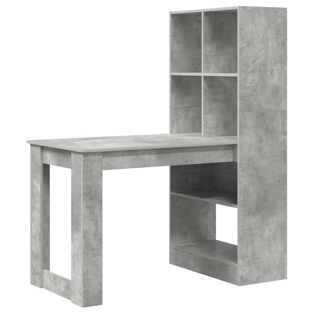 Stol Betonski sivi 122 x 67 x 145 cm Konstruirano drvo