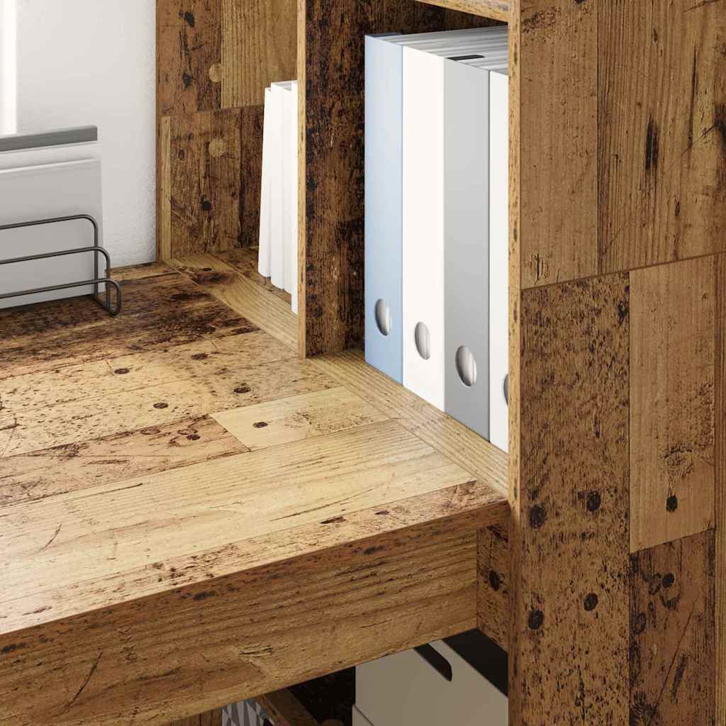 Stol s policom Staro drvo 122 x 67 x 145 cm Konstruirano drvo