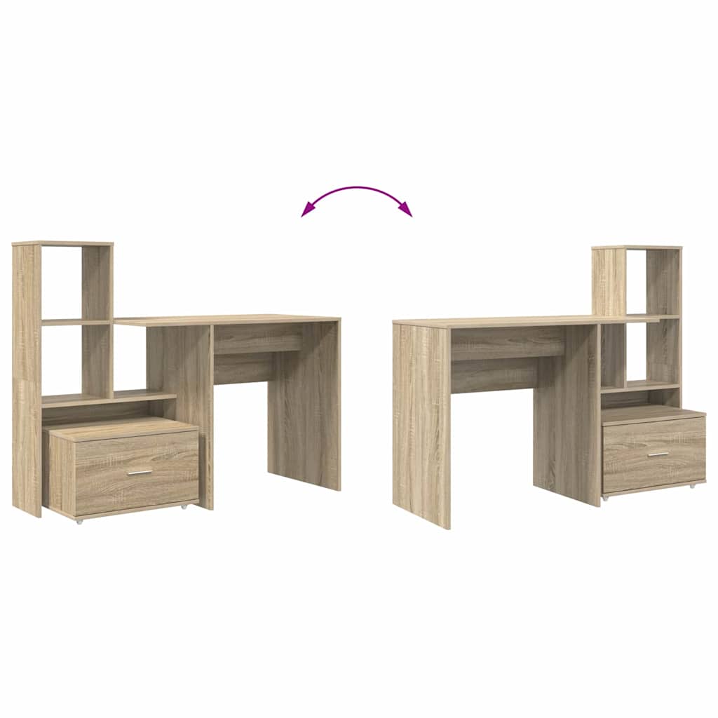 Stol Sonoma hrast 131,5 x 50 x 106,5 cm Konstruirano drvo