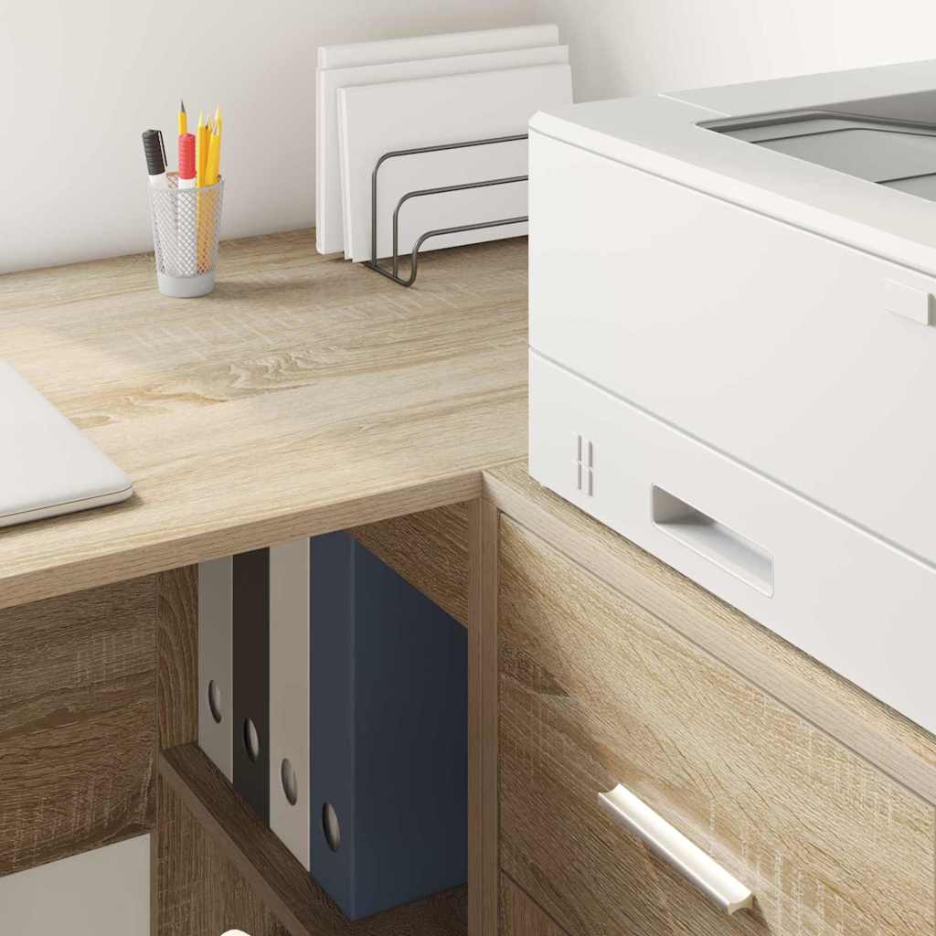 Kutni stol s ladicama Sonoma hrast 102 x 88 x 75 cm