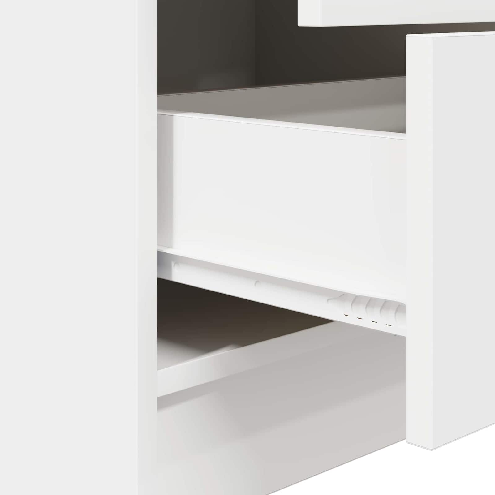 Stol s ladicama 2 pcs Bijelo