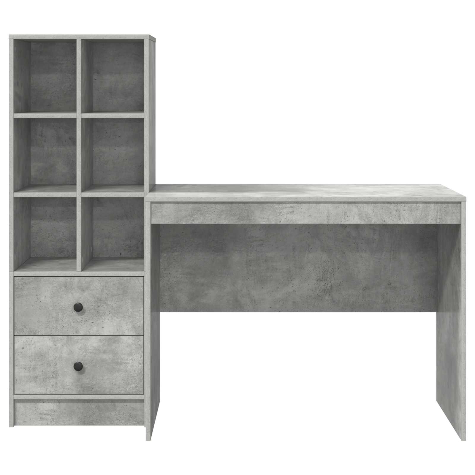 Stol s ladicama 2 pcs Betonski sivi