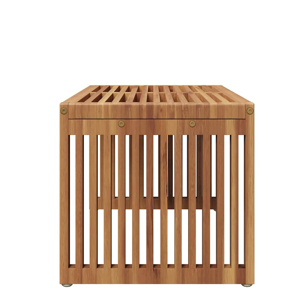 Vrtni bočni stol Smeđa 70 x 37,5 x 35,5 cm Čvrsto teak drvo