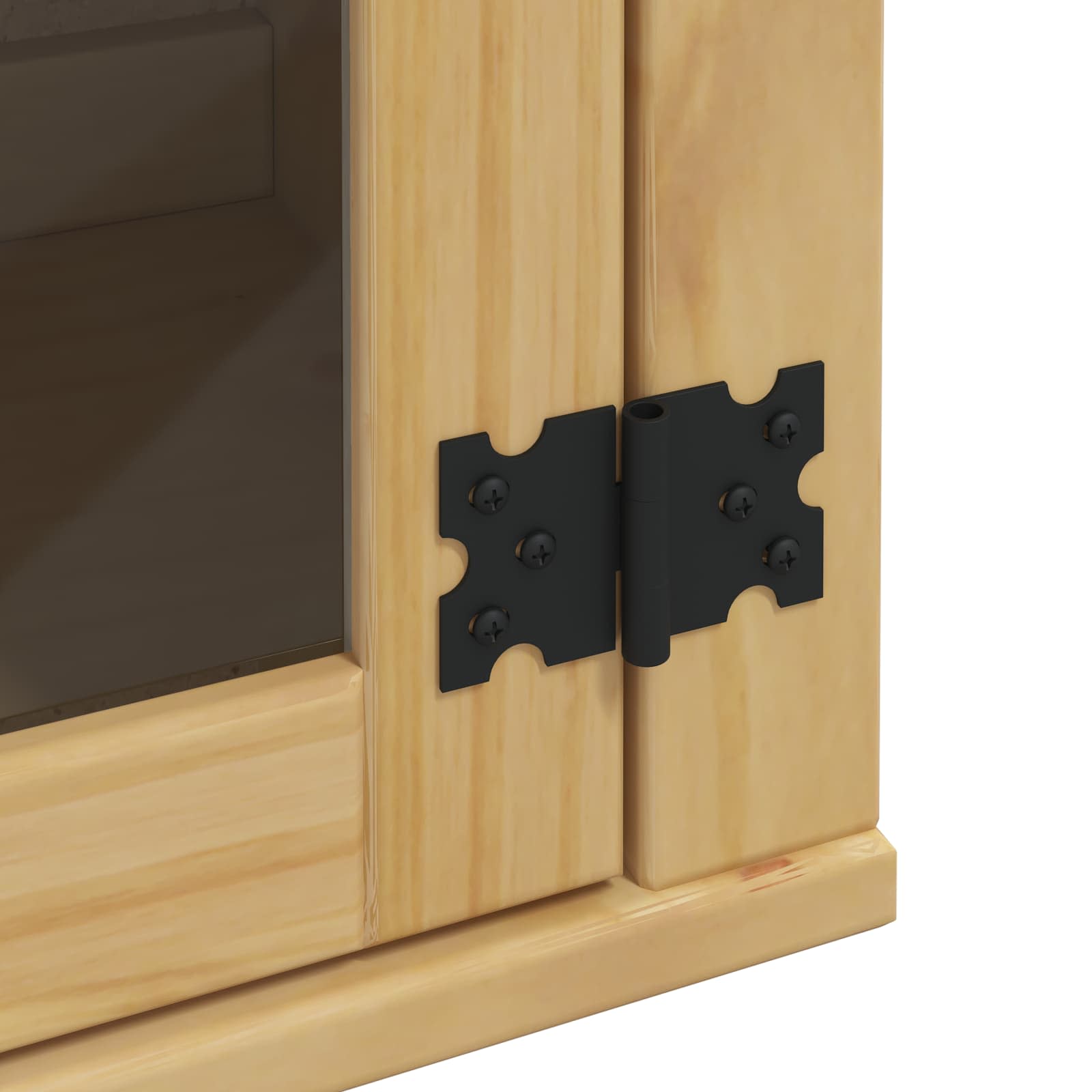 Cabinet SKI Medeno Smeđa 80 x 32 x 60 cm Čvrsto borovo drvo