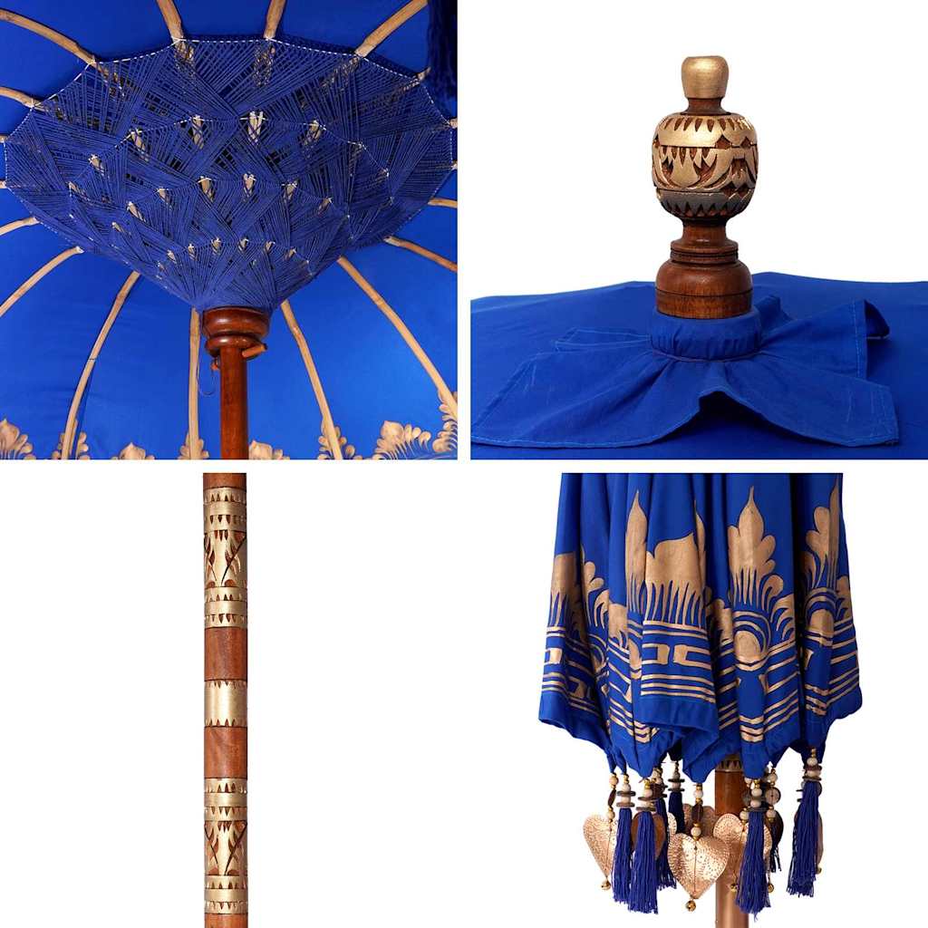 Balineški Parasol Plava 185 x 185 x 260 cm