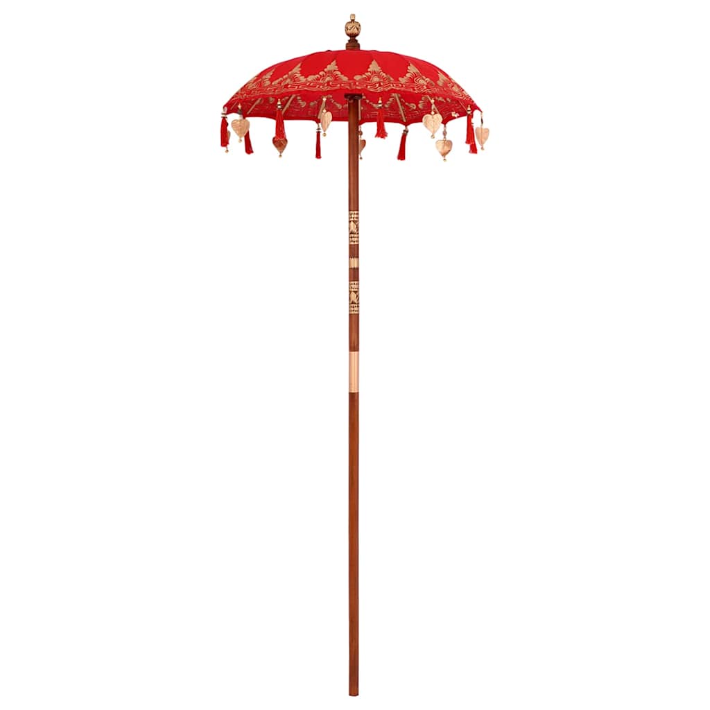 Balineški Parasol Crvena 125 x 125 x 260 cm