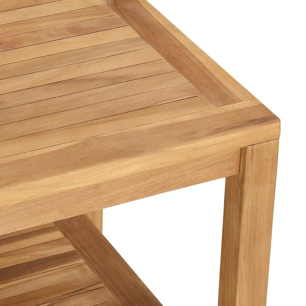 Kava Stol s pohranom Smeđa 45 x 45 x 45 cm Čvrsto teak drvo