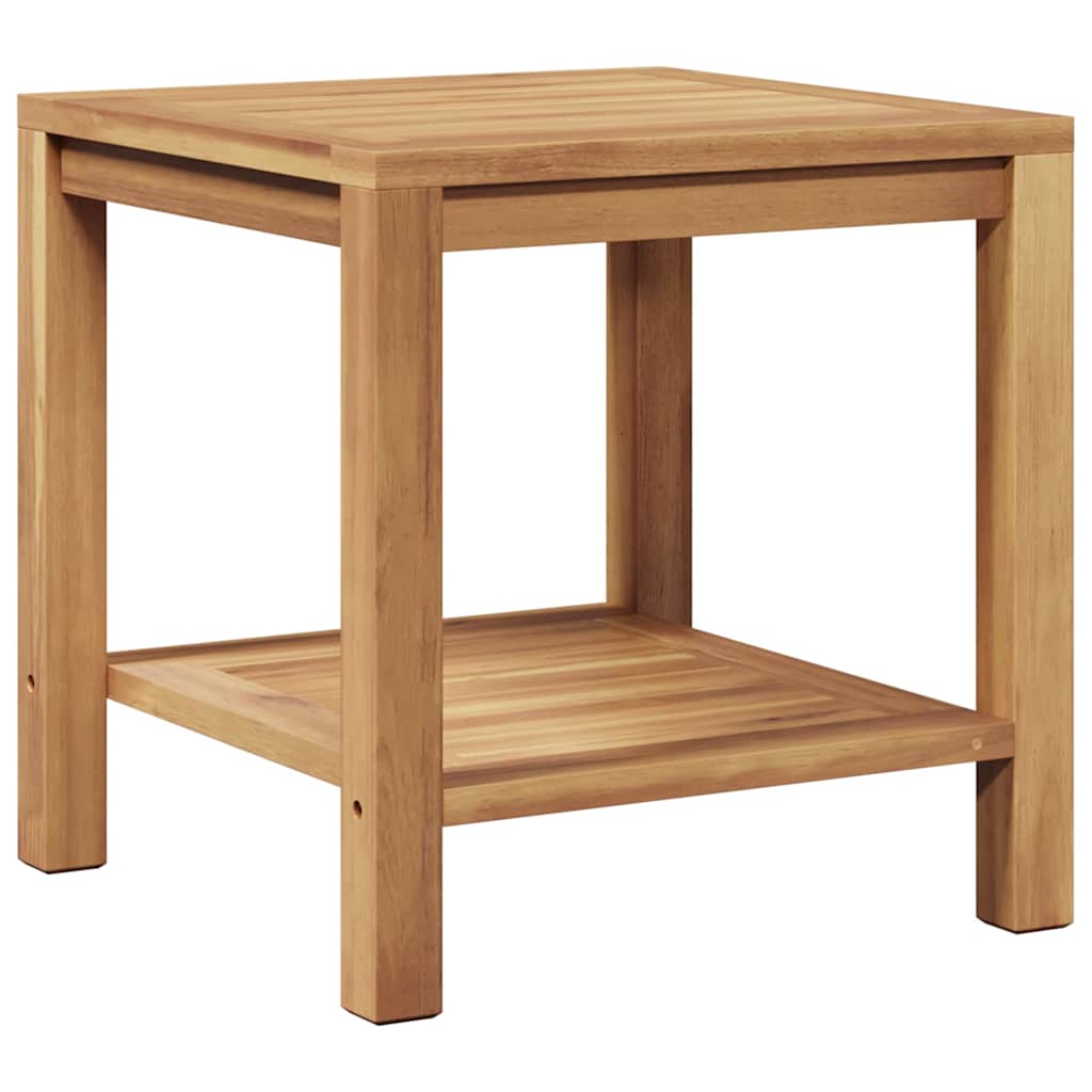 Kava Stol s pohranom Smeđa 45 x 45 x 45 cm Čvrsto teak drvo