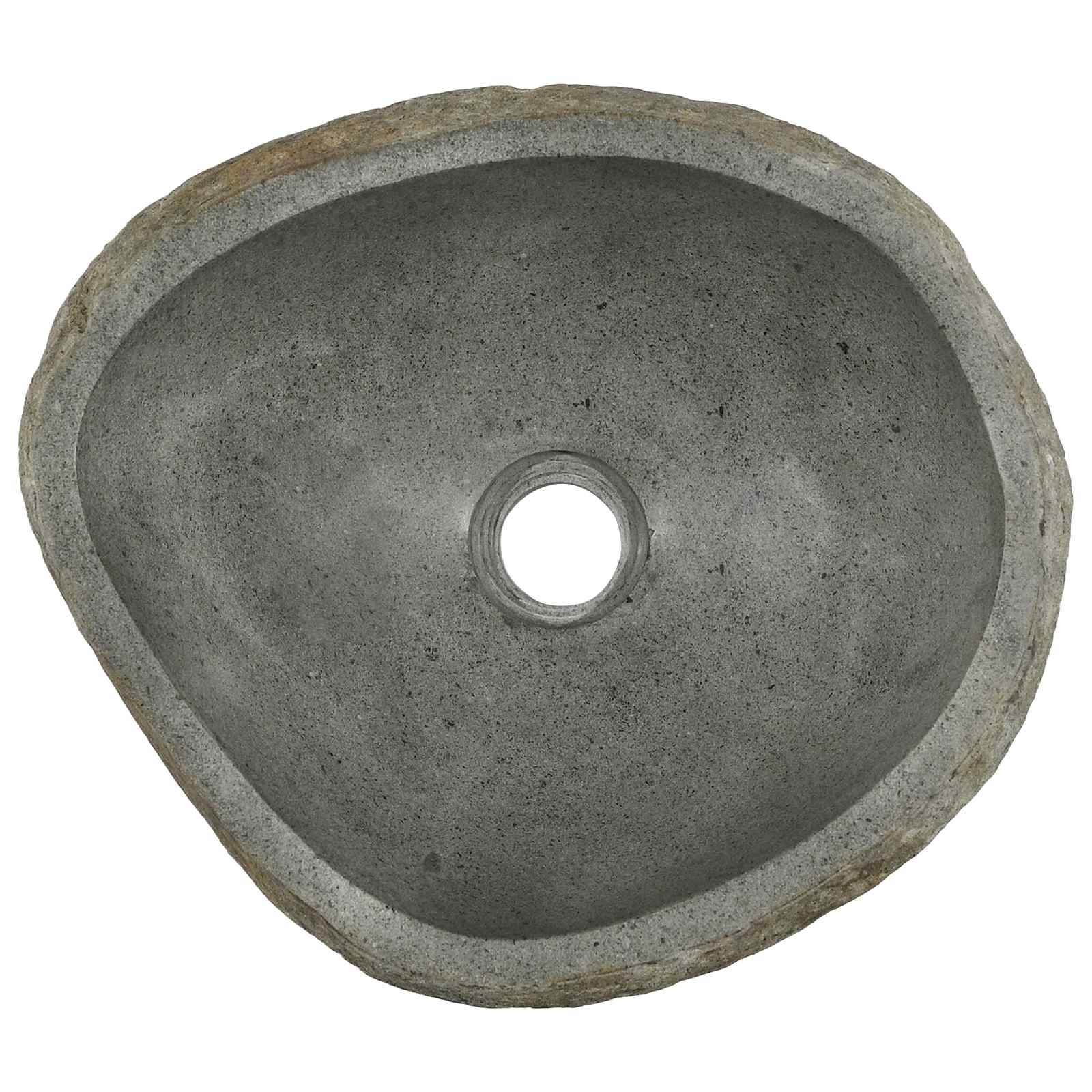 Umivaonik od riječnog kamena Svijetlo siva 45 x 35 x 15 cm