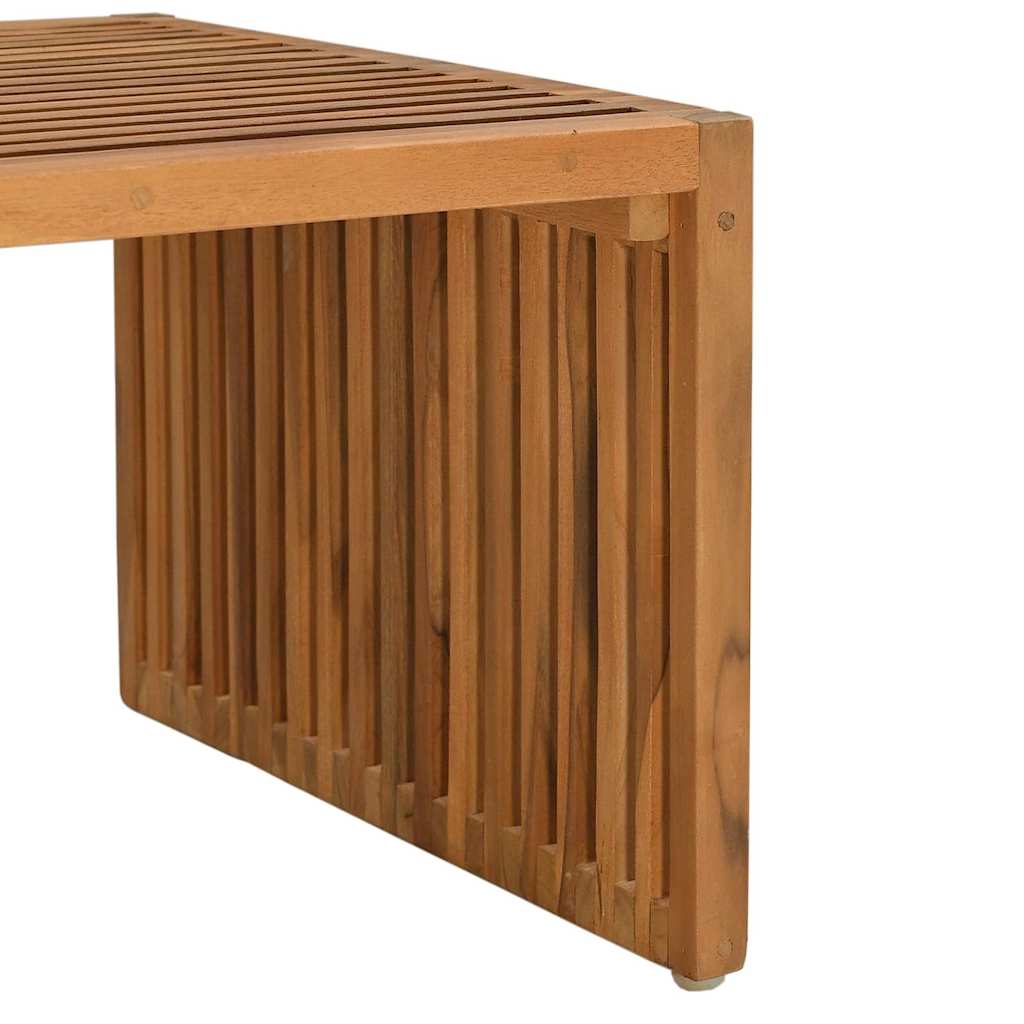 Vrtni bočni stol Smeđa 90 x 50 x 36 cm Čvrsto teak drvo