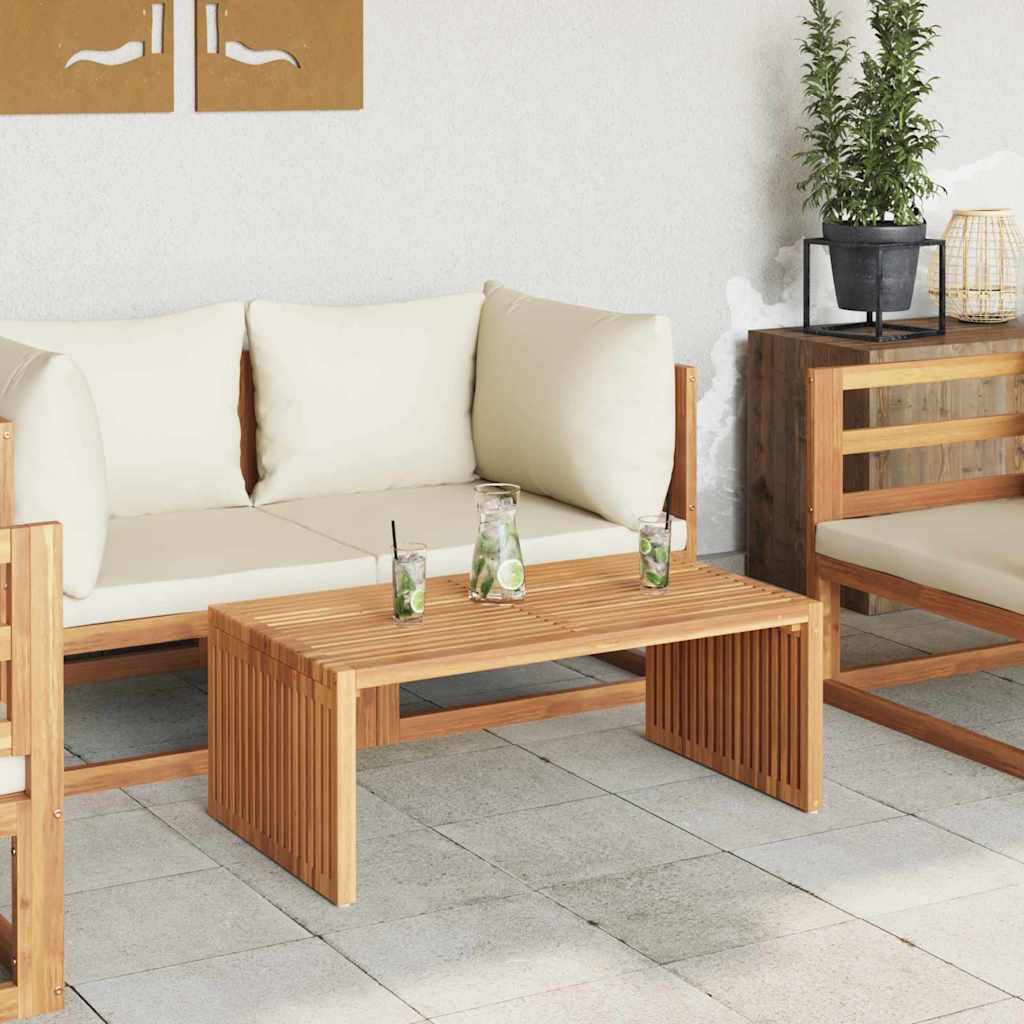 Vrtni bočni stol Smeđa 90 x 50 x 36 cm Čvrsto teak drvo