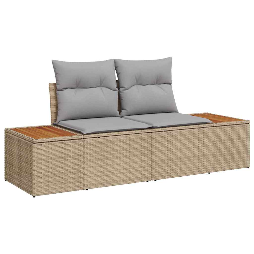 Vrtni kauč Bež 184 x 62 x 85cm poliratan