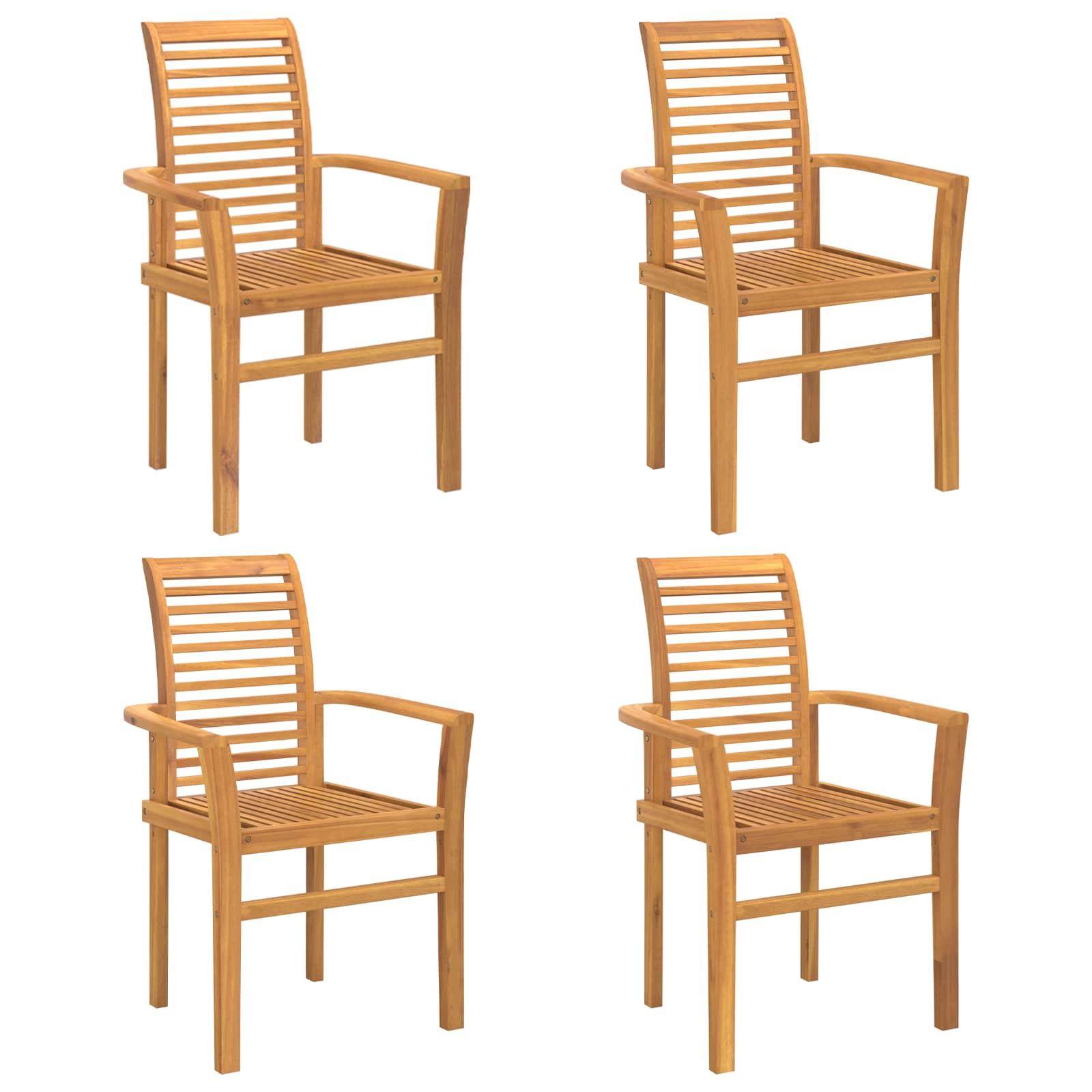 Stolac za blagovanje 4 pcs Smeđa 62 x 55 x 94 cm