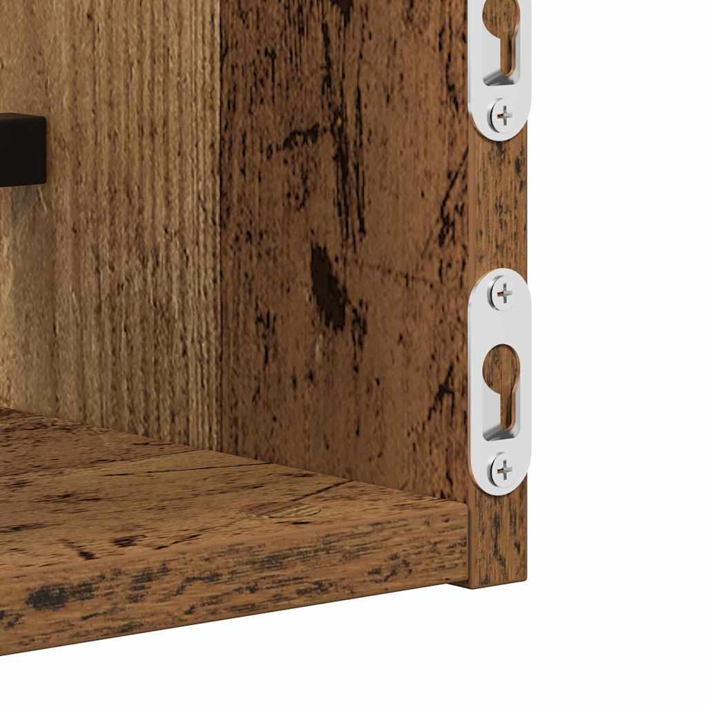 Polica na zidu Zidne 2 pcs Staro drvo 60 x 16 x 14 cm