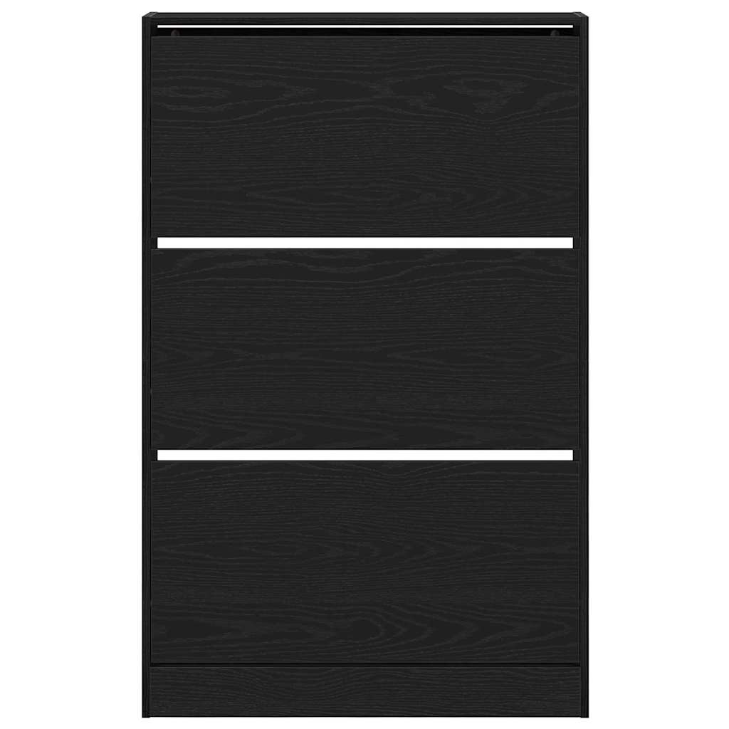 Ormar za cipele Crni hrast 80 x 21 x 125,5 cm Konstruirano drvo