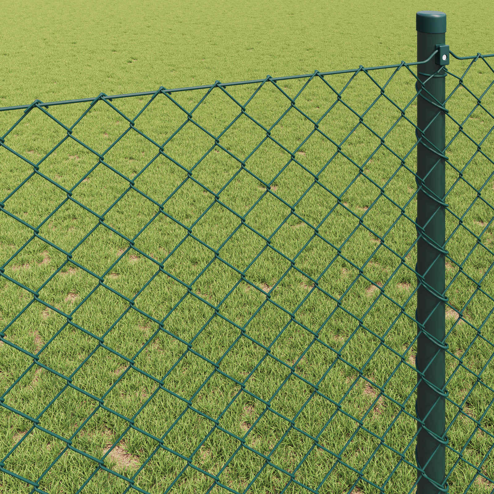 Ograda od lančane veze 25 x 0,6 m Čelik Zelena