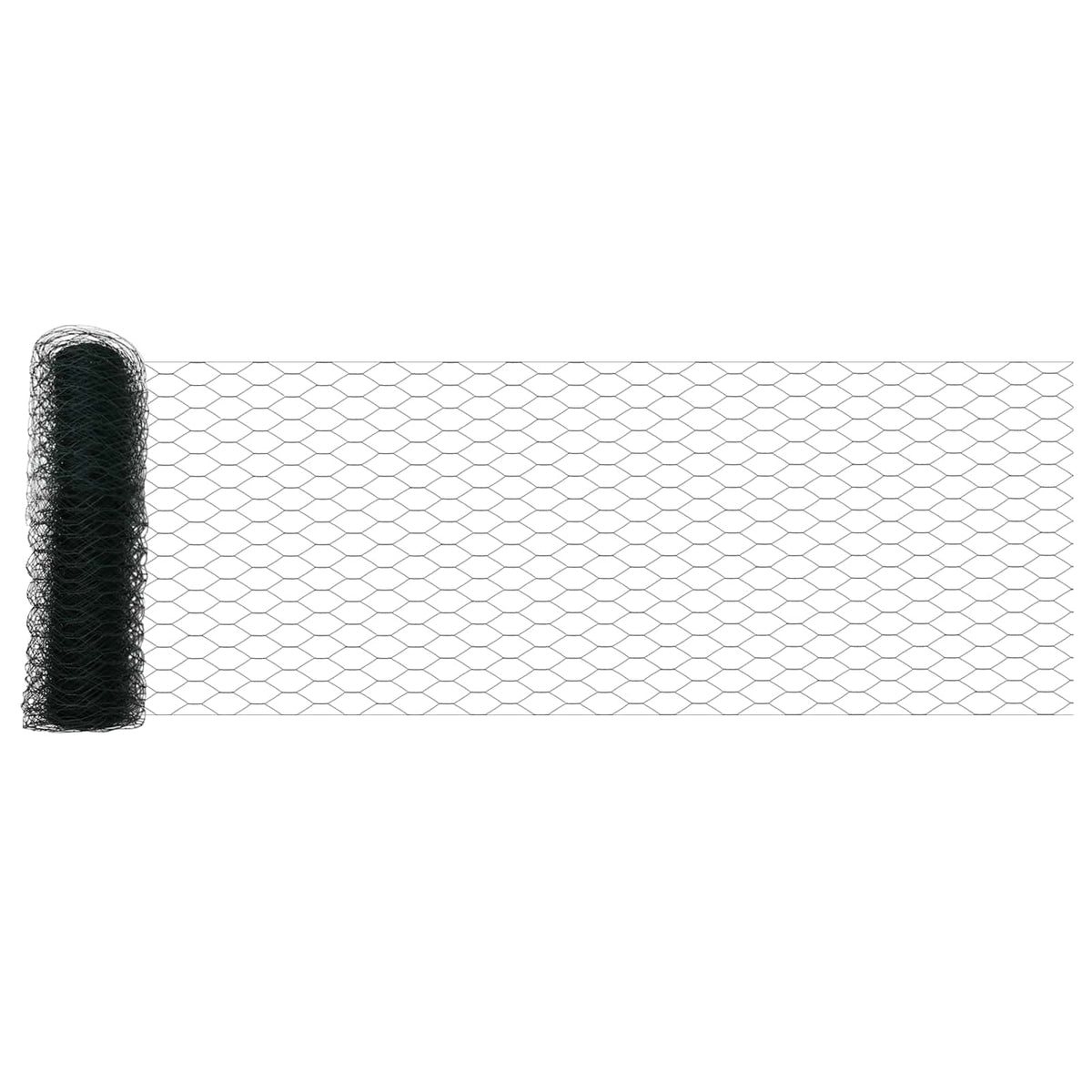 Heksagonalna ograda 0,4 x 10 m PVC Zelena