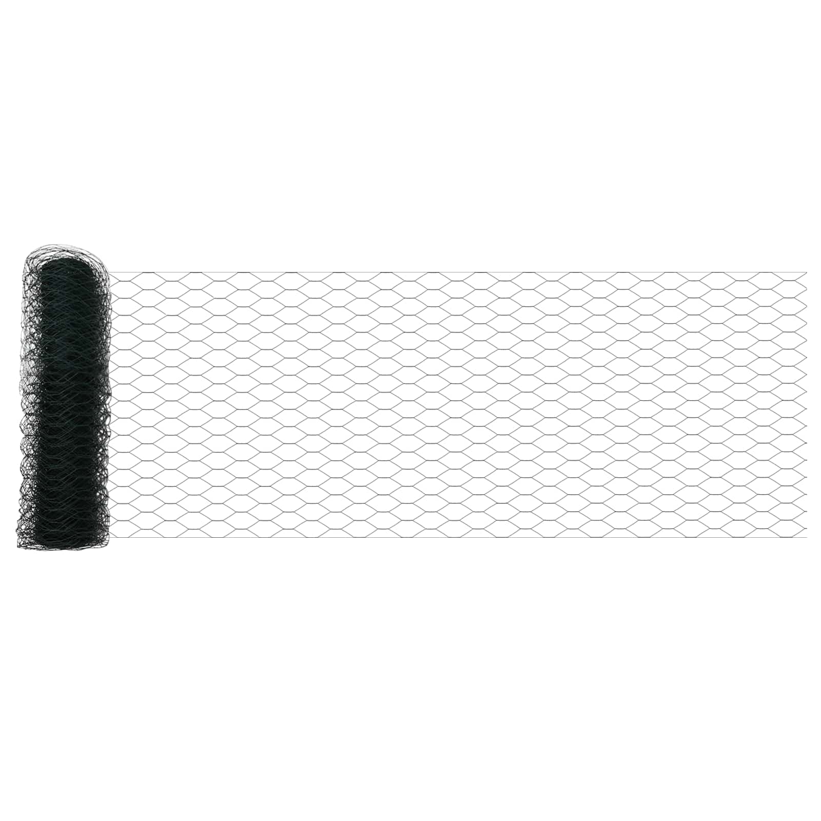 Heksagonalna ograda Zelena 0,8 x 10 m PVC