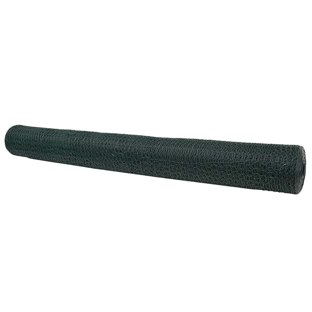 Heksagonalna ograda Zelena 1,4 x 25 m PVC