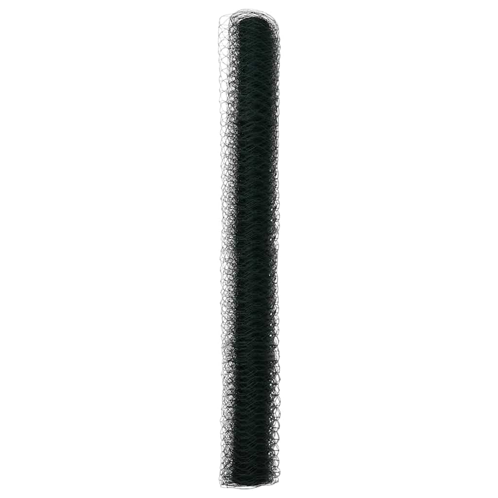 Heksagonalna ograda 1,6 x 25 m PVC Zelena