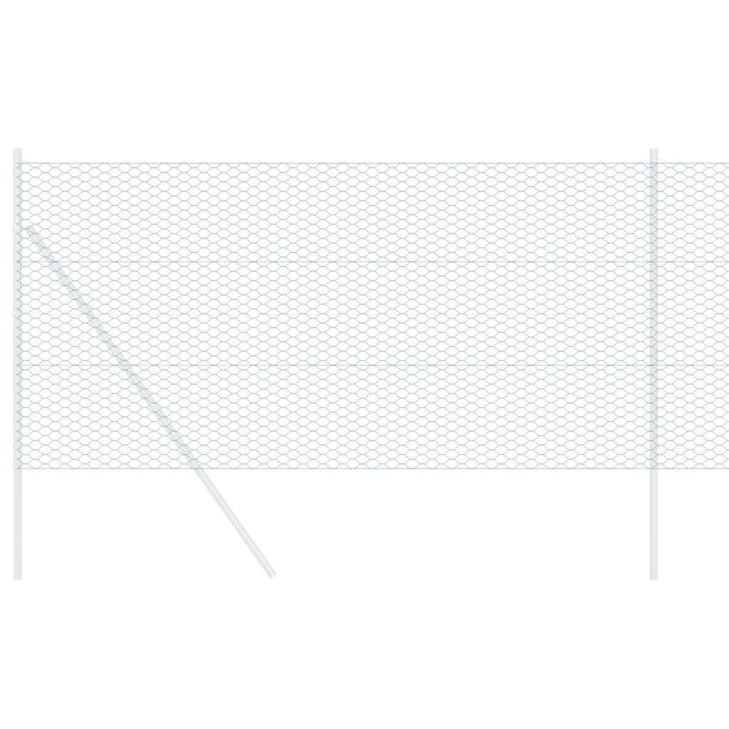 Heksagonalna ograda 1 x 50 m PVC Zelena