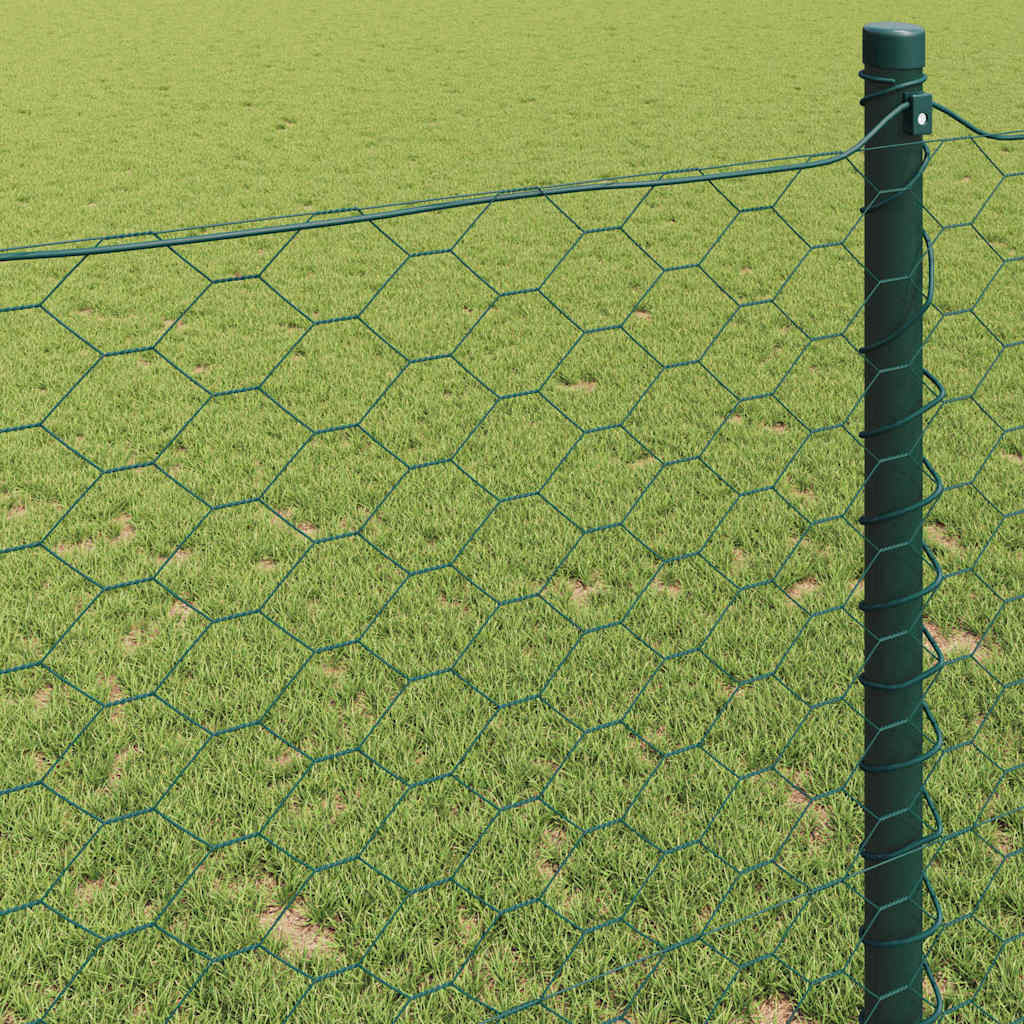 Heksagonalna ograda Zelena 0,5 x 100 m PVC