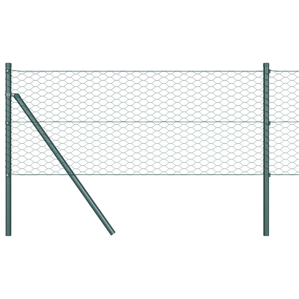 Heksagonalna ograda Zelena 0,5 x 100 m PVC