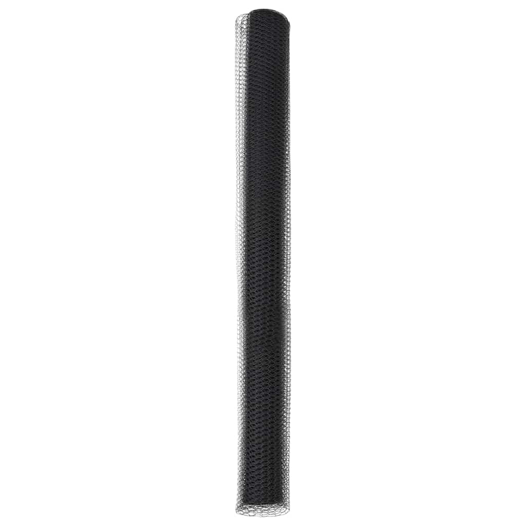 Heksagonalna ograda 1,6 x 10 m PVC Siva