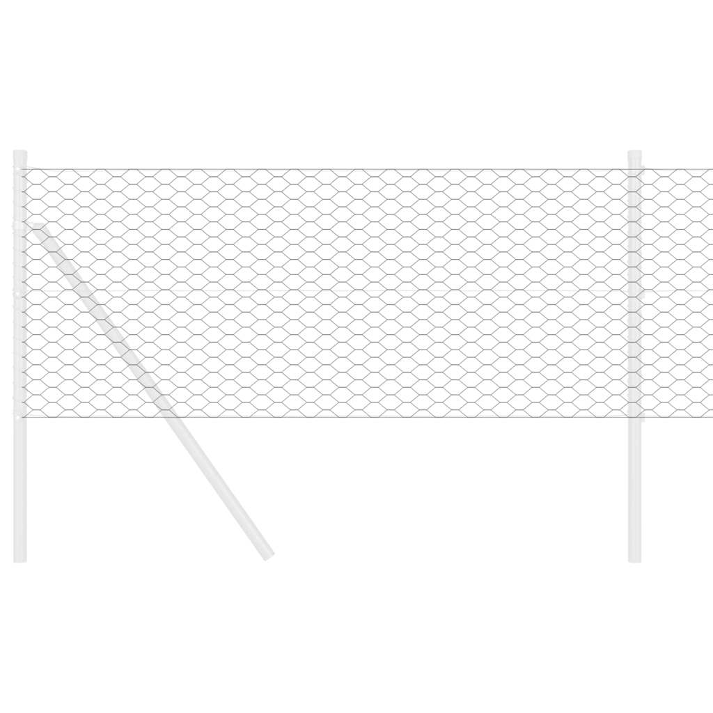 Heksagonalna ograda 0,6 x 100 m PVC Siva