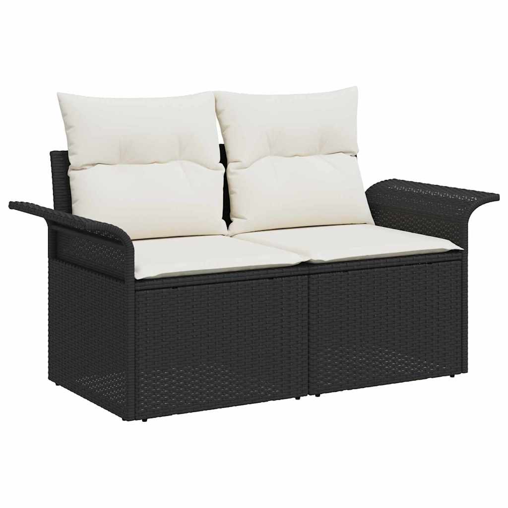 Set sofe s jastukom 5 pcs Crna poliratan