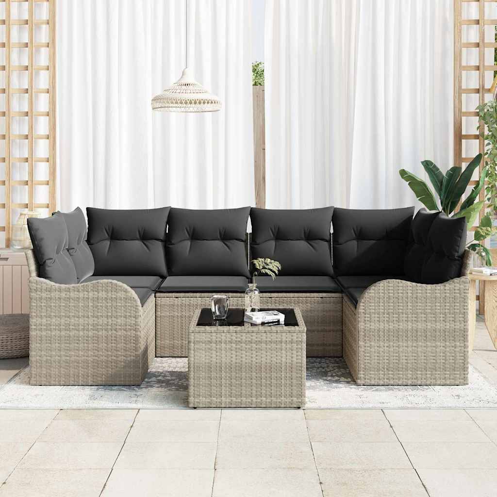 Sjedeća garnitura za vrt Svijetlo siva 55 x 55 x 37 cm