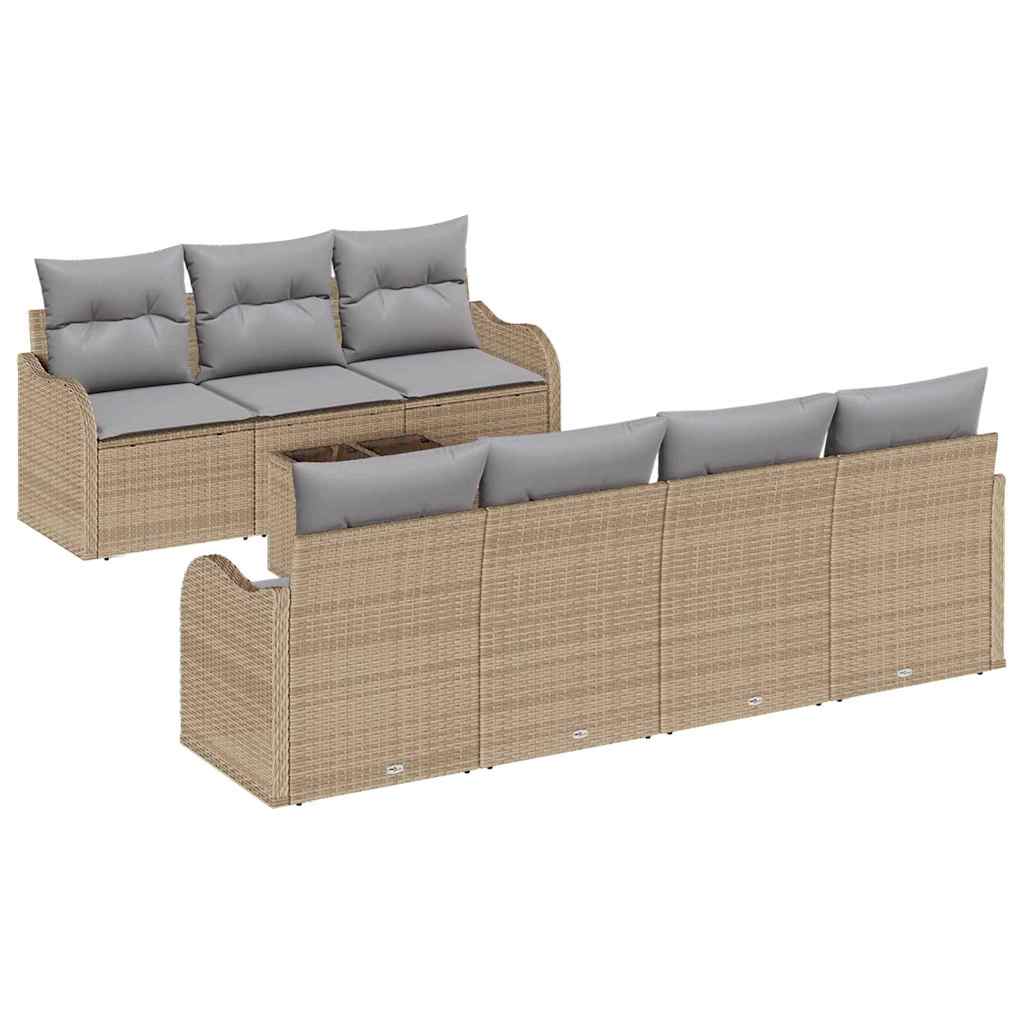 Sjedeća garnitura za vrt Bež 55 x 55 x 37 cm poliratan