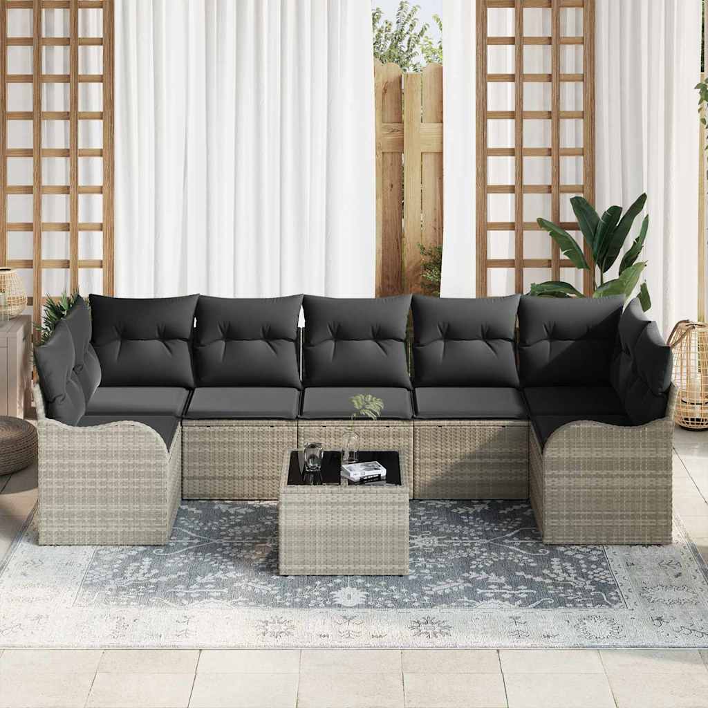 Sjedeća garnitura za vrt Svijetlo siva 55 x 55 x 37 cm