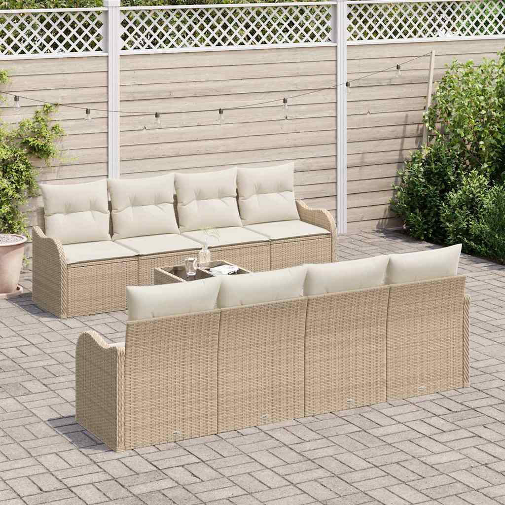 Sjedeća garnitura za vrt Bež 55 x 55 x 37 cm poliratan